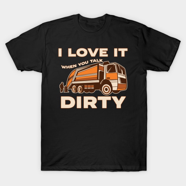 Funny Garbage Truck Operator Costume T-Shirt by Emmi Fox Designs